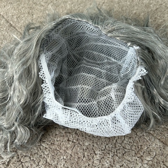 New Skeleton Grey Wig & Beard Set - Picture 10 of 14